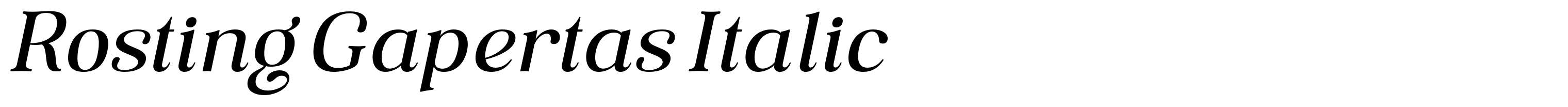Rosting Gapertas Italic